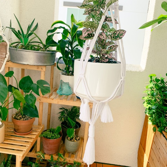 Alpine Macrame Two Pot Planter - Picture 7 of 10